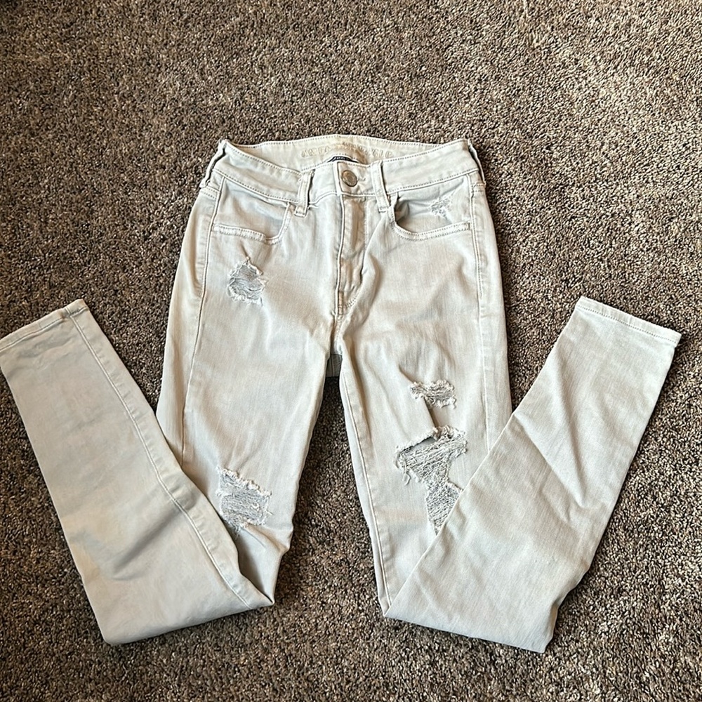 american eagle stretchy skinny jeans